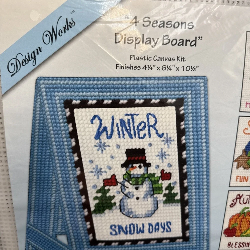 Design Works 4 Seasons Display‎ Board Plastic Canvas Kit New/Sealed